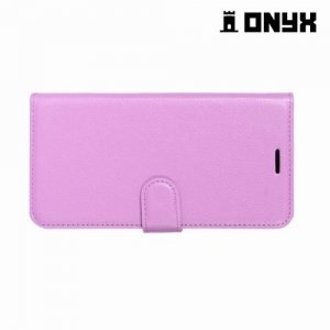 Чехол книжка для Meizu M6 Note - Фиолетовый