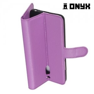 Чехол книжка для Meizu M6 Note - Фиолетовый