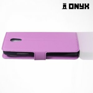 Чехол книжка для Meizu Pro 6 Plus - Фиолетовый