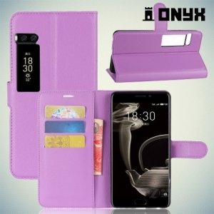 Чехол книжка для Meizu Pro 7 Plus - Фиолетовый