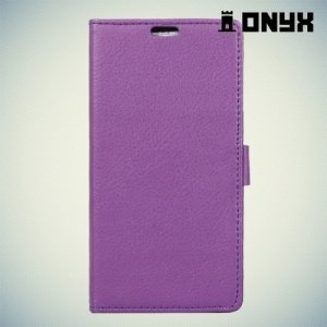 Чехол книжка для Meizu U10 - Фиолетовый
