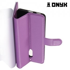 Чехол книжка для Nokia 6 - Фиолетовый