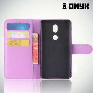 Чехол книжка для Nokia 7 - Фиолетовый