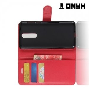 Чехол книжка для Nokia 8 - Красный
