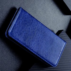Чехол книжка для OPPO Realme XT с магнитом и отделением для карты - Синий