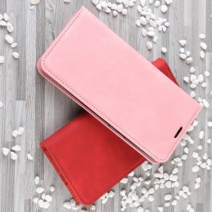 Чехол книжка для Realme 6 Pro с магнитом и отделением для карты - Светло Розовый