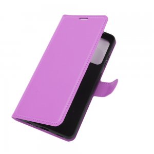 Чехол книжка для Samsung Galaxy A52 отделения для карт и подставка Фиолетовый