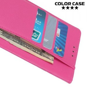 Чехол книжка для Samsung Galaxy M30 - Розовый