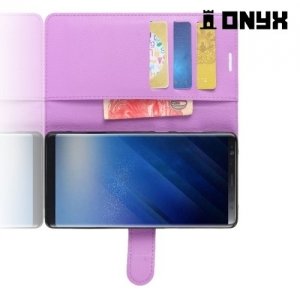 Чехол книжка для Samsung Galaxy Note 8 - Фиолетовый