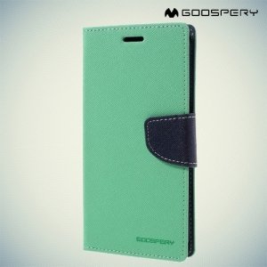Чехол книжка для Samsung Galaxy S7 Edge Mercury Goospery - Бирюзовый