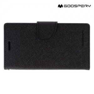 Чехол книжка для Samsung Galaxy S7 Mercury Goospery - Черный