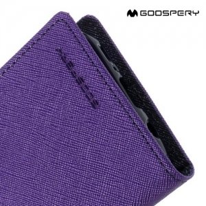 Чехол книжка для Samsung Galaxy S7 Mercury Goospery - Фиолетовый