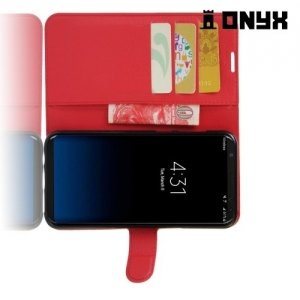 Чехол книжка для Samsung Galaxy S8 - Красный