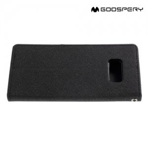 Чехол книжка для Samsung Galaxy S8 Mercury Goospery - Черный
