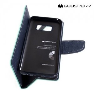 Чехол книжка для Samsung Galaxy S8 Mercury Goospery - Бирюзовый