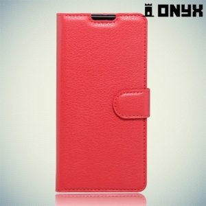 Чехол книжка для Sony Xperia XA - Красный