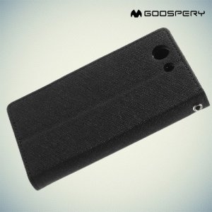 Чехол книжка для Sony Xperia Z3 Compact D5803 Mercury Goospery - Черный