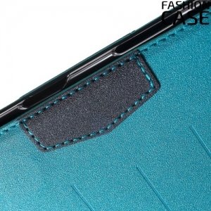 Чехол книжка для Sony Xperia Z5 E6653 с скрытой магнитной застежкой - Голубой