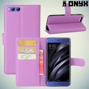 Чехол книжка для Xiaomi Mi 6 - Фиолетовый