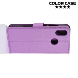 Чехол книжка для Xiaomi Mi 8 - Фиолетовый