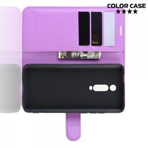 Чехол книжка для Xiaomi Mi 9T - Фиолетовый