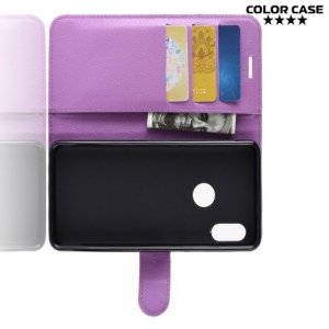 Чехол книжка для Xiaomi Mi A2 / Mi 6X - Фиолетовый