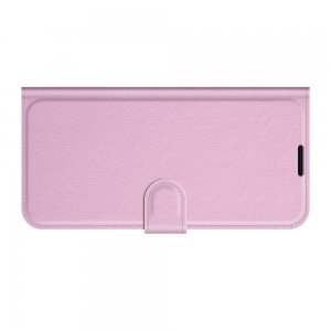 Чехол книжка для Xiaomi Redmi 10 отделения для карт и подставка Светло Розовый