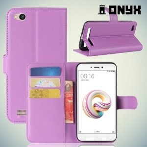 Чехол книжка для Xiaomi Redmi 5a - Фиолетовый