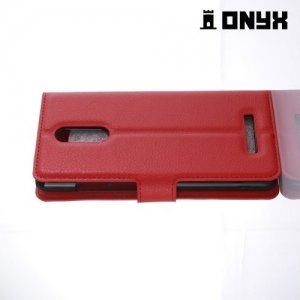 Чехол книжка для Xiaomi Redmi Note 3 - Красный
