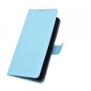Чехол книжка для Xiaomi Redmi Note 9T отделения для карт и подставка Синий