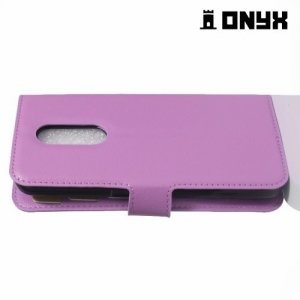 Onyx чехол книжка флип кейс для ZTE Blade A910 - Фиолетовый