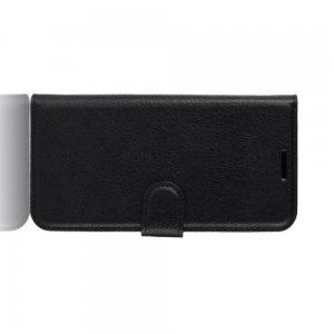 Чехол книжка кошелек с отделениями для карт и подставкой для Huawei Honor 9X / 9X Premium - Черный