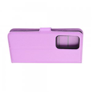 Чехол книжка кошелек с отделениями для карт и подставкой для Huawei P40 Pro - Фиолетовый