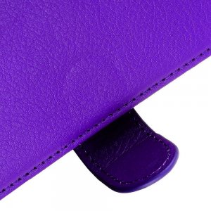 Чехол книжка кошелек с отделениями для карт и подставкой для LG G8X ThinQ - Фиолетовый