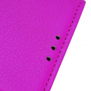 Чехол книжка кошелек с отделениями для карт и подставкой для LG G8X ThinQ - Светло-Розовый