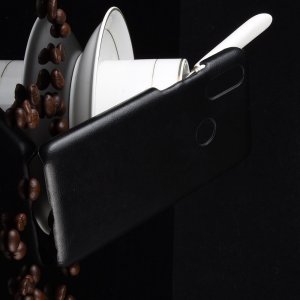 Чехол книжка кошелек с отделениями для карт и подставкой для Meizu Note 9 - Черный
