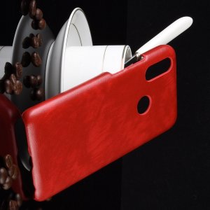 Чехол книжка кошелек с отделениями для карт и подставкой для Meizu Note 9 - Красный