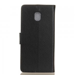 Чехол книжка кошелек с отделениями для карт и подставкой для Nokia 2.3 - Черный