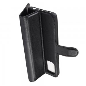 Чехол книжка кошелек с отделениями для карт и подставкой для Samsung Galaxy A51 - Черный