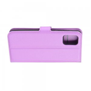 Чехол книжка кошелек с отделениями для карт и подставкой для Samsung Galaxy A71 - Фиолетовый