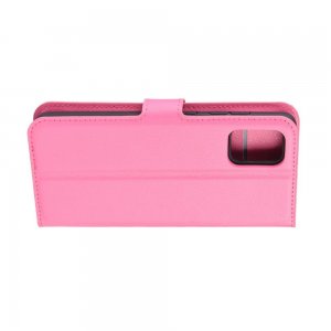 Чехол книжка кошелек с отделениями для карт и подставкой для Samsung Galaxy A71 - Светло-Розовый