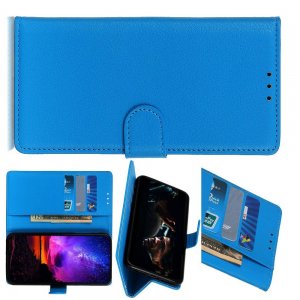 Чехол книжка кошелек с отделениями для карт и подставкой для Samsung Galaxy S20 Ultra - Синий