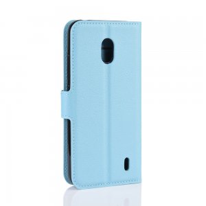 Чехол книжка кошелек с отделениями для карт и подставкой для Xiaomi Redmi 8A - Голубой