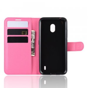 Чехол книжка кошелек с отделениями для карт и подставкой для Xiaomi Redmi 8A - Розовый
