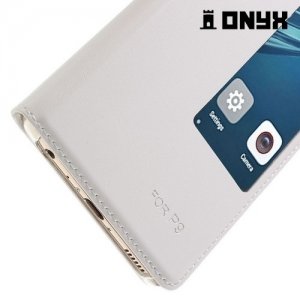 Чехол книжка с умным окном для Huawei P9 - Белый