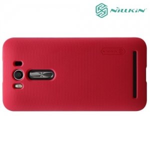 Чехол накладка Nillkin Super Frosted Shield для Asus Zenfone 2 Laser ZE500KG ZE500KL - Красный
