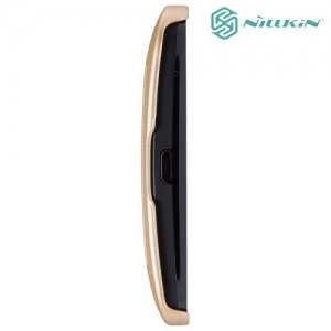 Чехол накладка Nillkin Super Frosted Shield для Asus Zenfone 2 Laser ZE500KG ZE500KL - Золотой