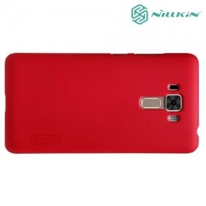 Чехол накладка Nillkin Super Frosted Shield для Asus ZenFone 3 Laser ZC551KL  - Красный