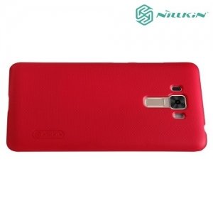 Чехол накладка Nillkin Super Frosted Shield для Asus ZenFone 3 Laser ZC551KL  - Красный