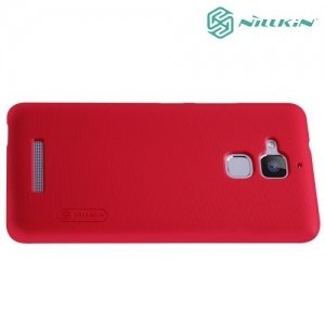 Чехол накладка Nillkin Super Frosted Shield для Asus ZenFone 3 Max ZC520TL - Красный